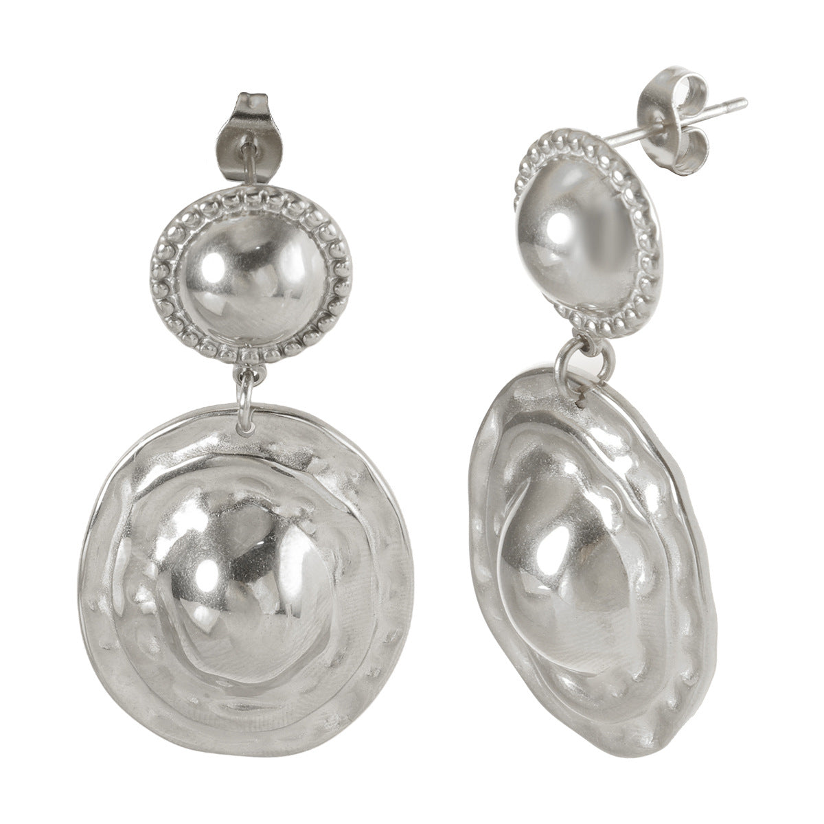 Wholesale Stainless steel statement earrings and necklace