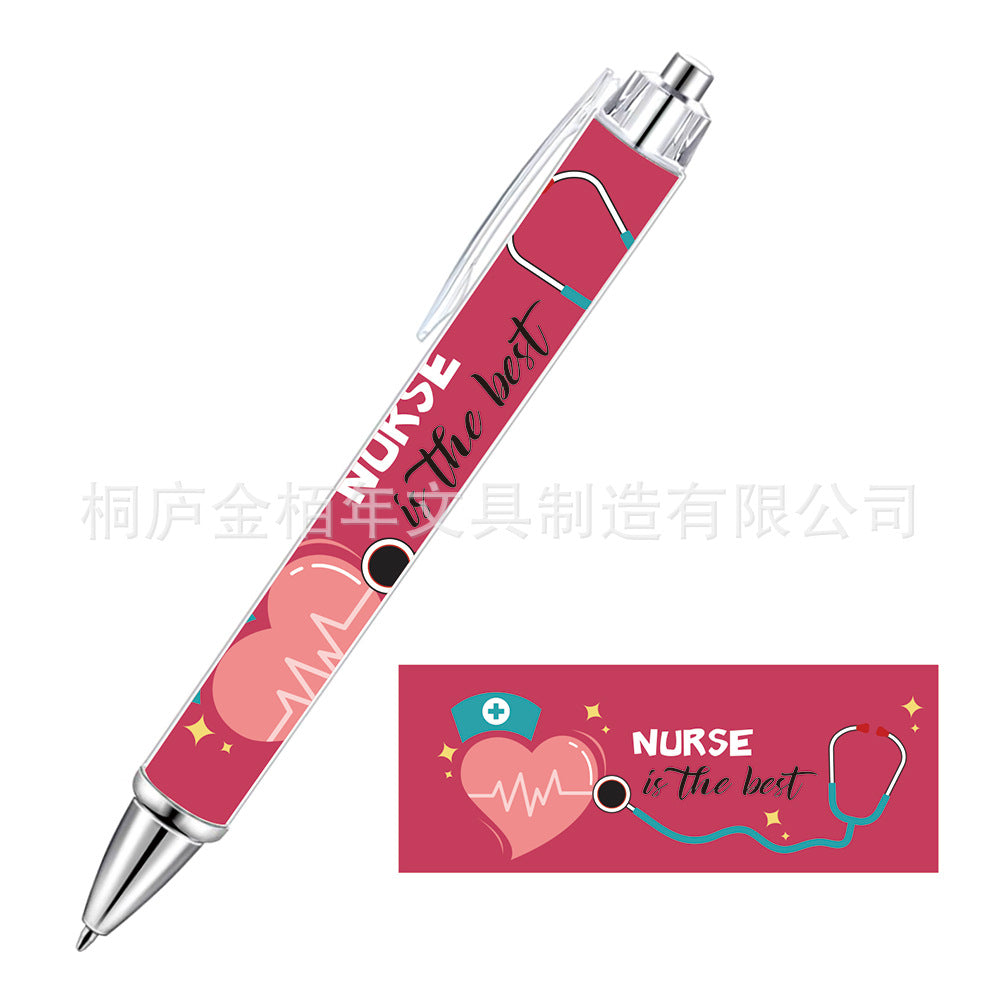 Wholesale Pink Bow Heart Roll Paper Ballpoint Pen