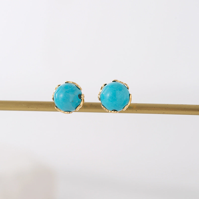 Wholesale turquoise earrings natural turquoise earrings