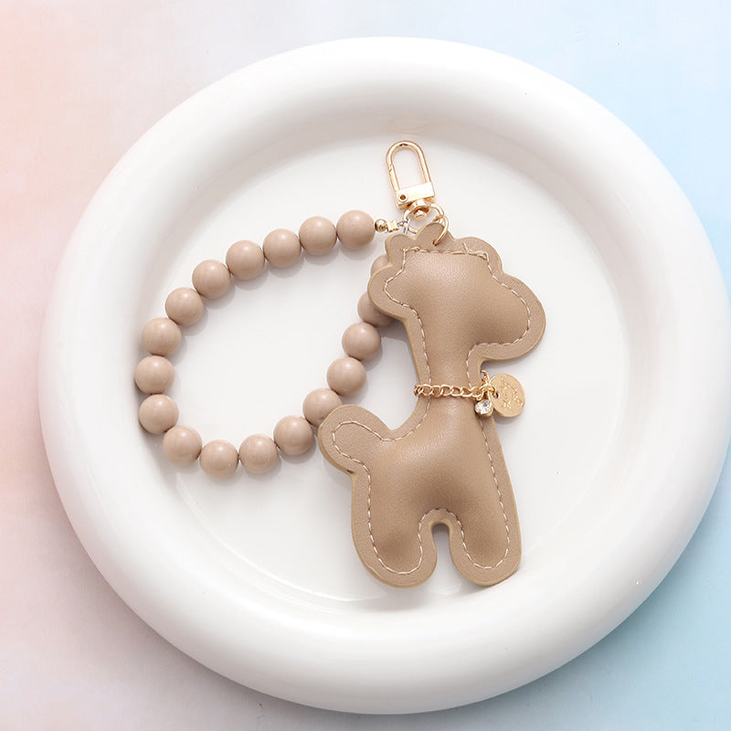 Wholesale Mermaid Beaded Deer Pendant Keychains ACC-KC-GeLian006