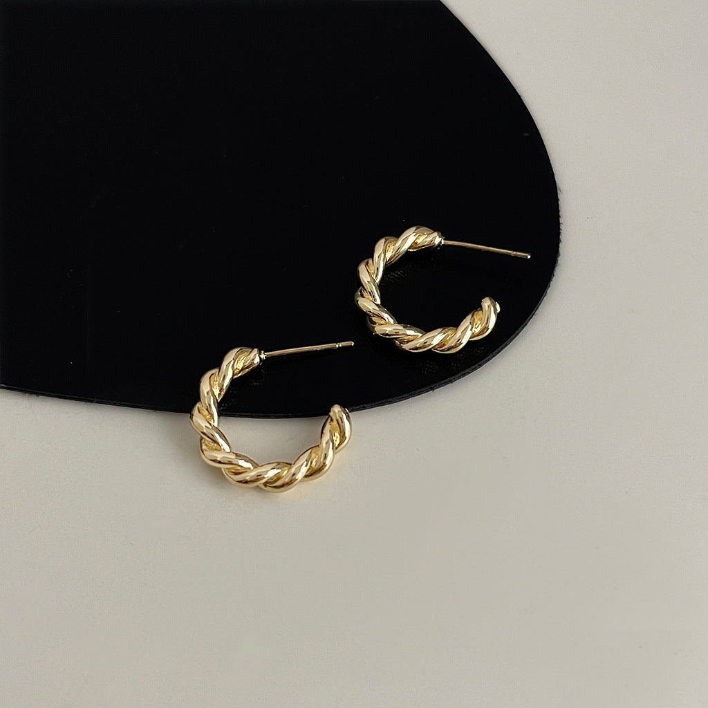 Wholesale Retro Geometric Metal Exaggerated Earrings Vintage Earrings Statemente Earrings ACC-ES-Eryu007