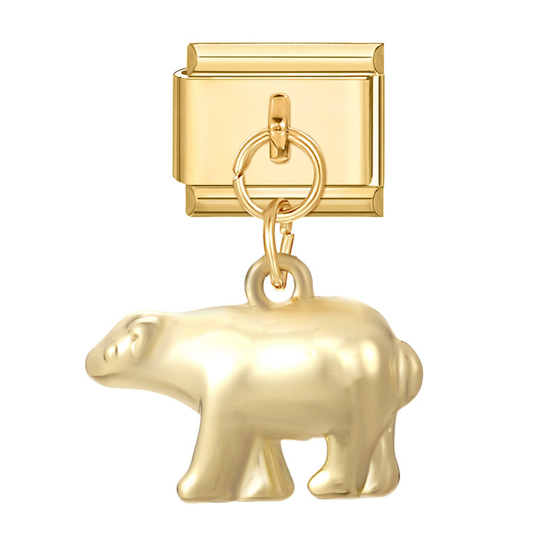 Wholesale  Italian Charm Bracelet 9mm DIY Creative Retro Stainless Steel Composable Bracelet