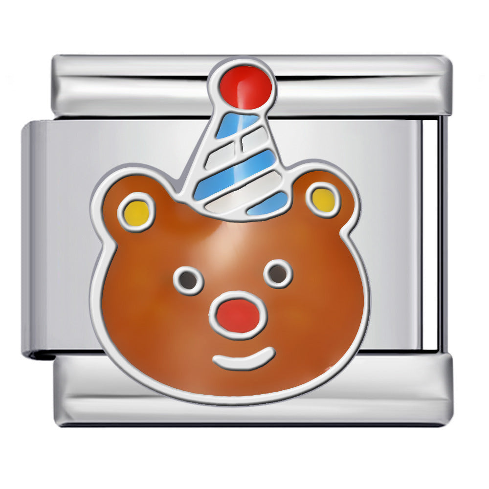 Wholesale 5pcs Italian Charm Bracelet 9mm DIY Splicing Cute Creative Stainless Steel Composable Bracelet