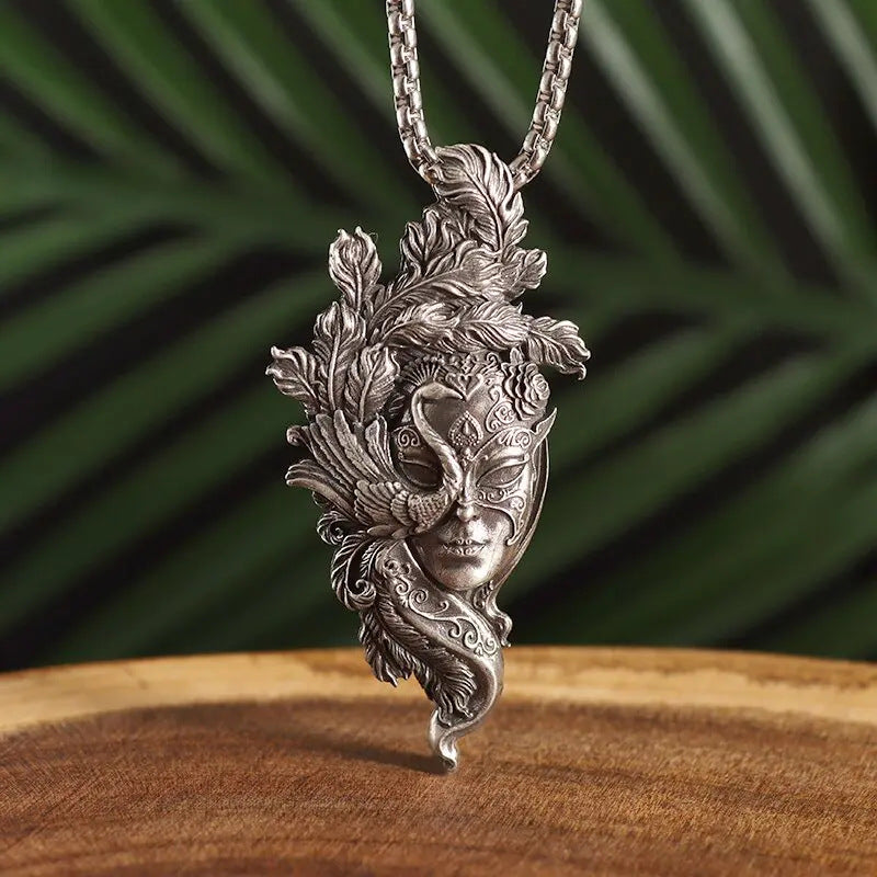 Wholesale retro gothic witch pendant fashion personality Halloween necklace