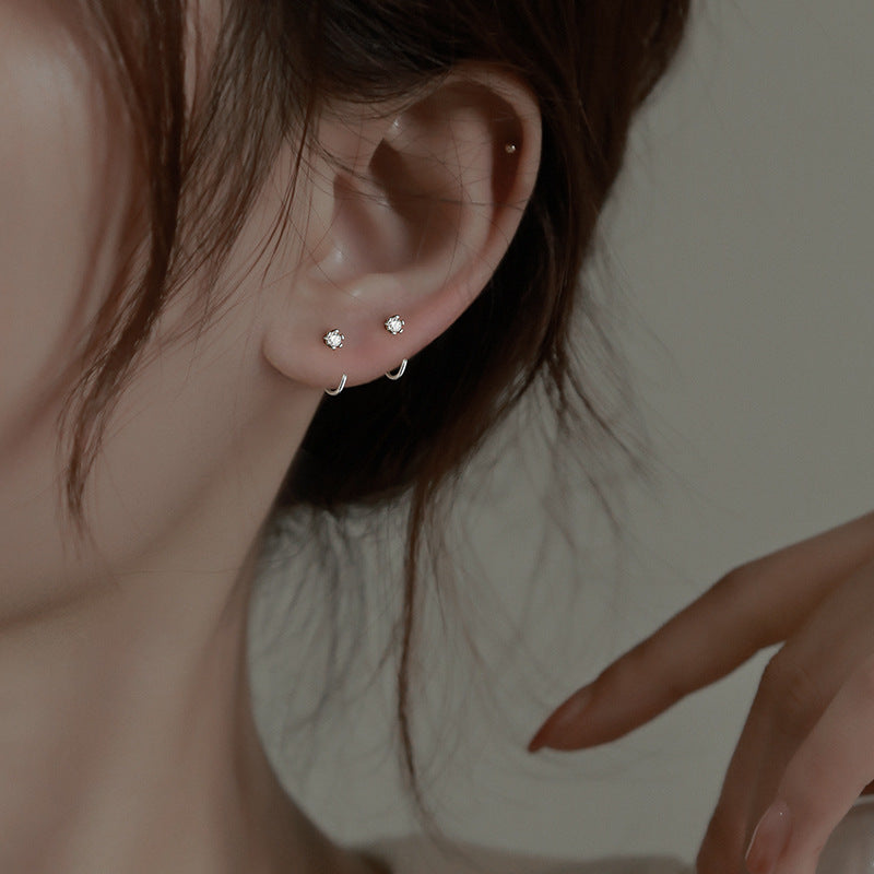 Wholesale Simple Modern Curved Hook Earrings for Sleeping