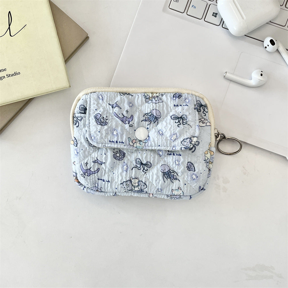 Wholesale Cute Anime Cartoon Multifunctional Card Wallet Cosmetic Bag Trendy Polyester Women S Storage Pouch For Home And Boutique Resale