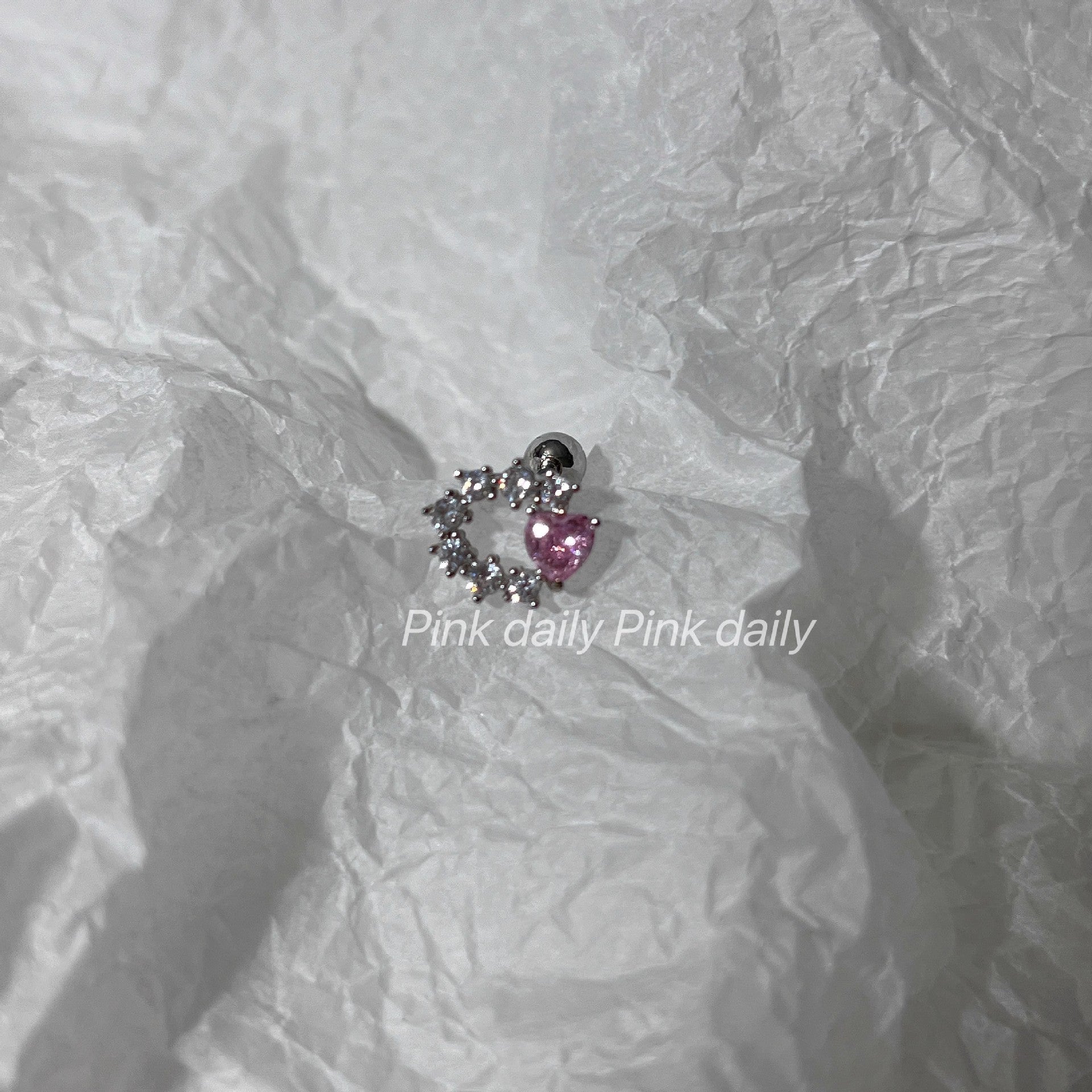 Wholesale Love Diamond Planet Titanium Steel  Earrings