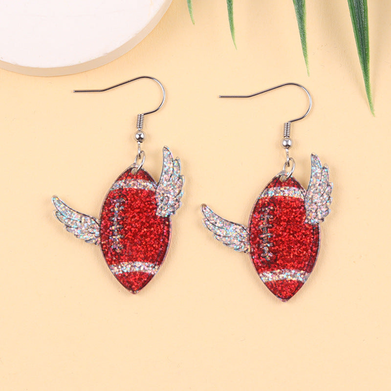 Wholesale World Cup Matches Acrylic Earrings