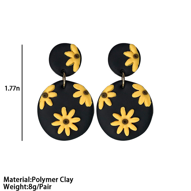 Wholesale Clay Bead Earrings  Cute Earrings Flower Earrings