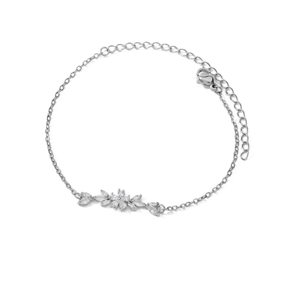 Wholesale Stainless Steel Sun Pendant Bracelet Geometric Zircon Jewelry Accessory for Women Trendy Everyday Wear Gift