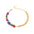 Wholesale Color Irregular Natural Shell Golden Stainless Steel Double Hand Bracelet