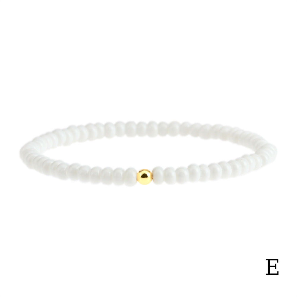 Wholesale Colorful Preciosa Czech imported glass bead bracelet handmade elastic jewelry