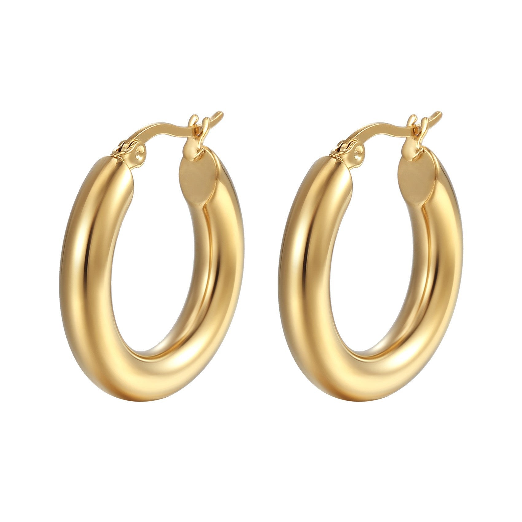 Wholesale Stainless steel C-shaped earrings