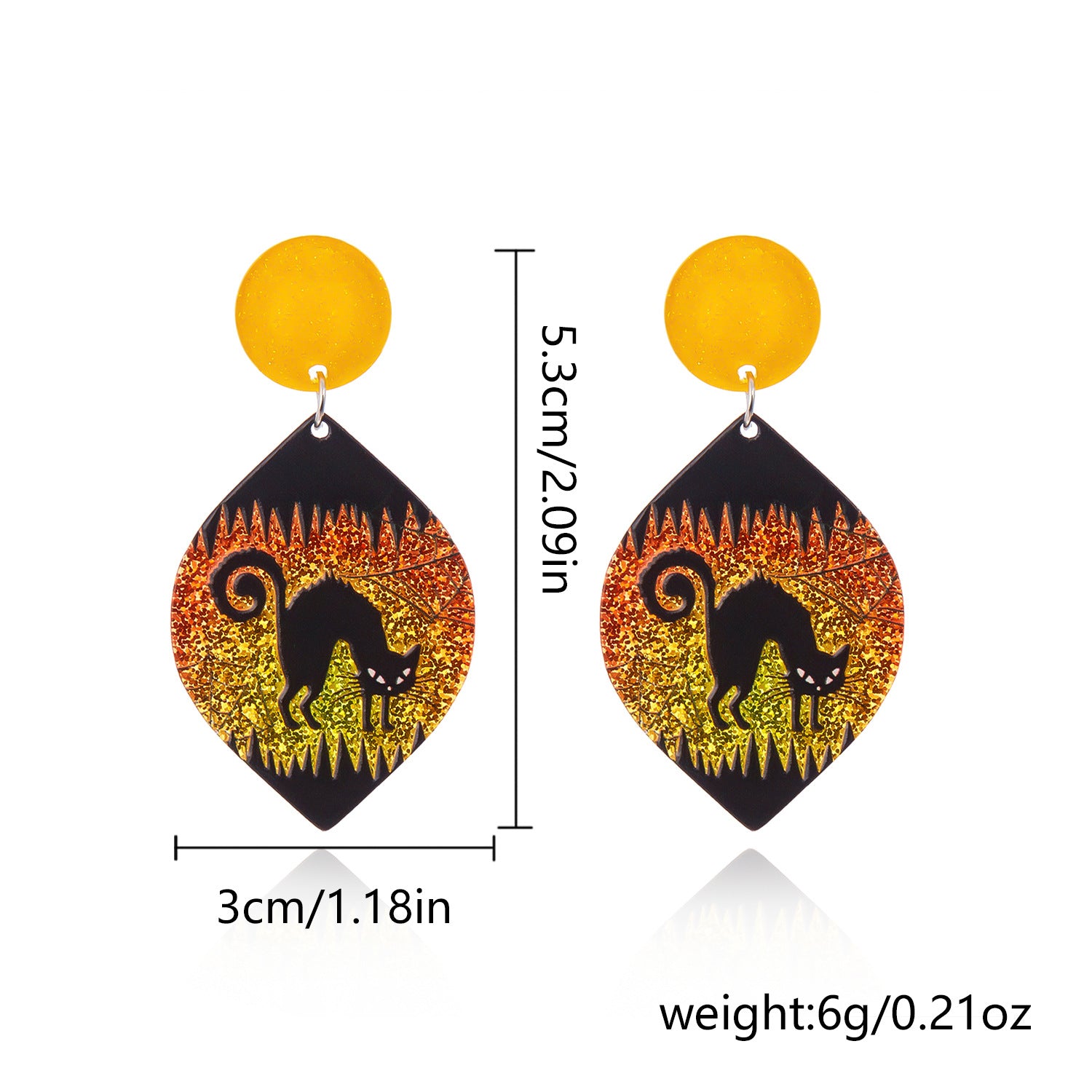 Wholesale Halloween Day Earrings Jewelry Fantasy Ghost Eyes  Acrylic Earrings