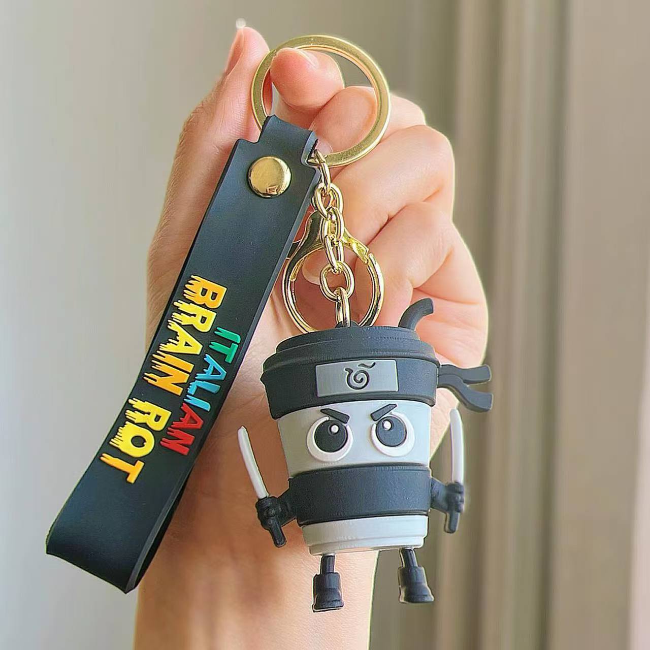 Wholesale Shanhaijing Keychain Gum Stick Shark Marine Life Hanging Silicone Frog Hanging Keychains