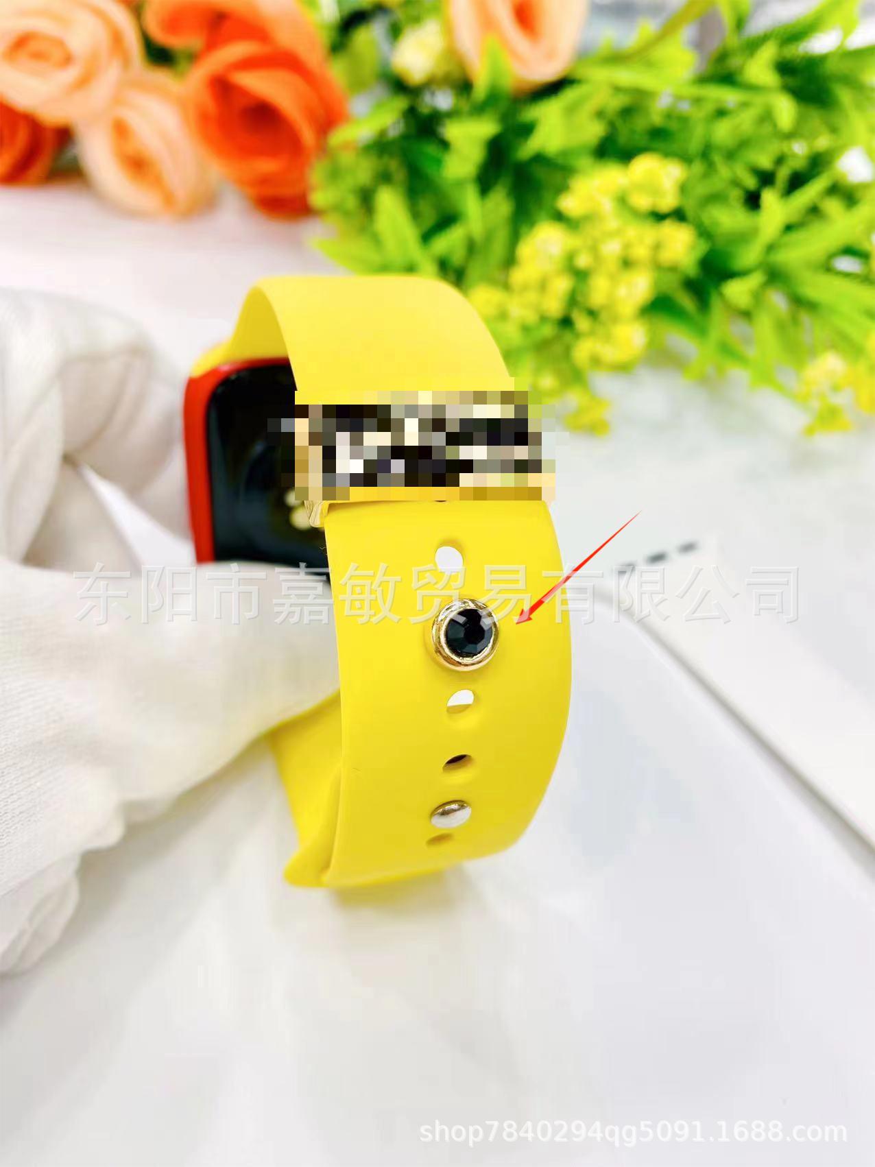 Wholesale New Style 110-Piece Wide Decorative Studs with Rhinestones Suitable for Silicone Watch Strap Decoration Rings,  in Stock with Discount and Direct Shipping