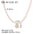 Wholesale 12 constellation stainless steel plated 18k gold white seashells pearl light luxury necklace