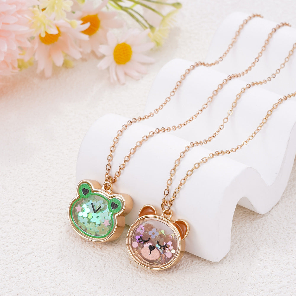 Wholesale Cat frog bear necklace