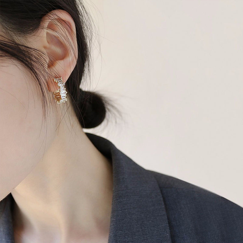 Wholesale Sterling Silver Earrings Flower Pearl Earrings ACC-ES-Hanxi014