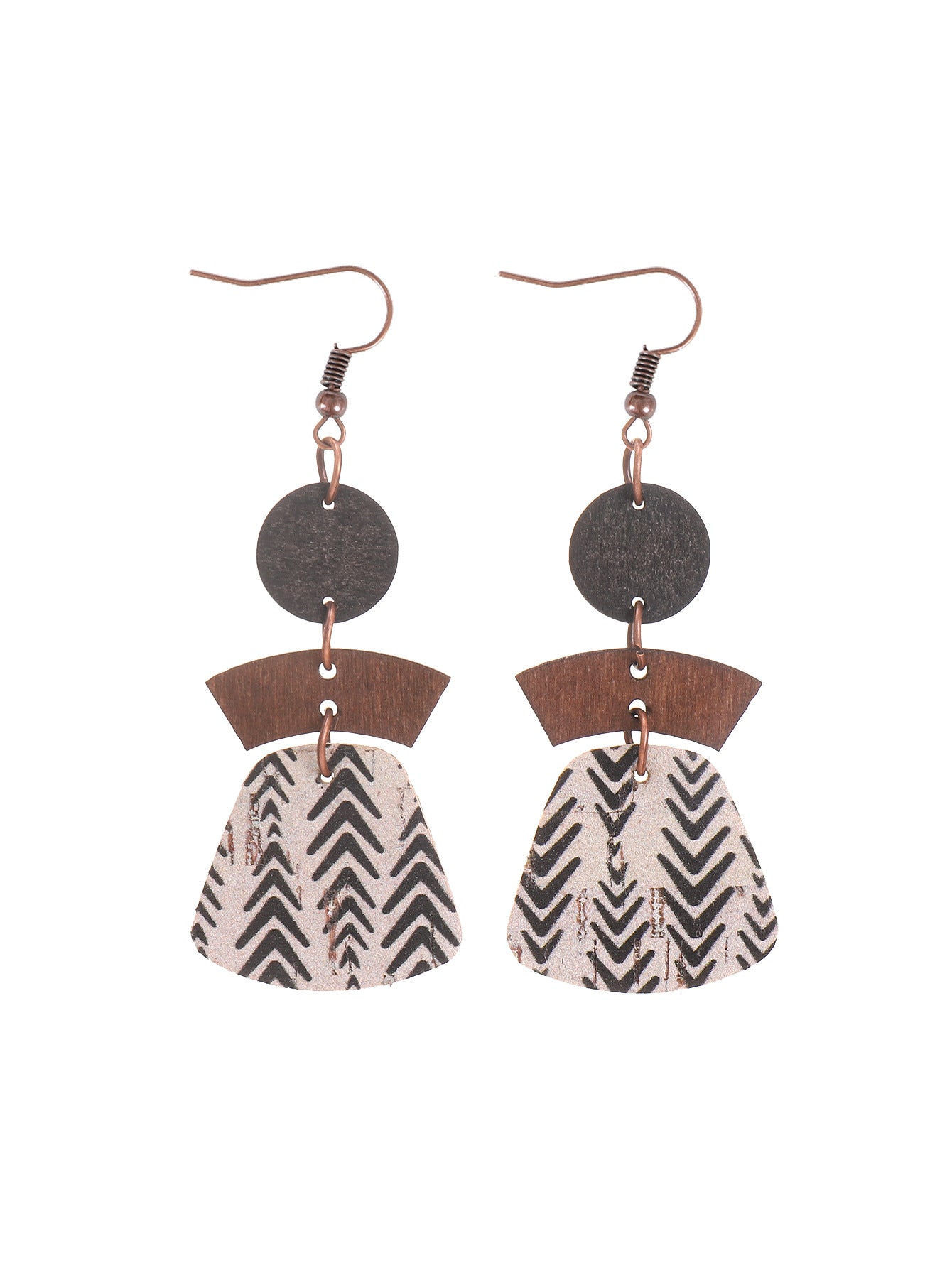 Wholesale  Bohemian Style Multi-Layered Splicing Earrings