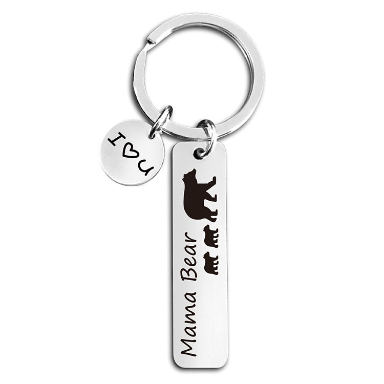 Wholesale Mama Bear Mother's Day Gift Metal Keychains ACC-KC-Ganggu017