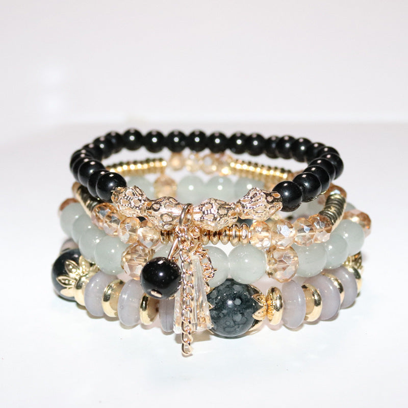 Wholesale Bohemian Multi-layer Crystal Temperament Bracelet ACC-BT-NaiHong002