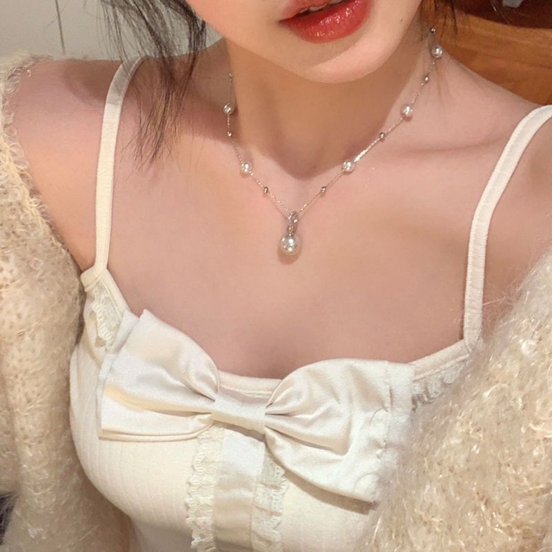 Wholesale Gypsophila Manta Rose Pearl Necklace