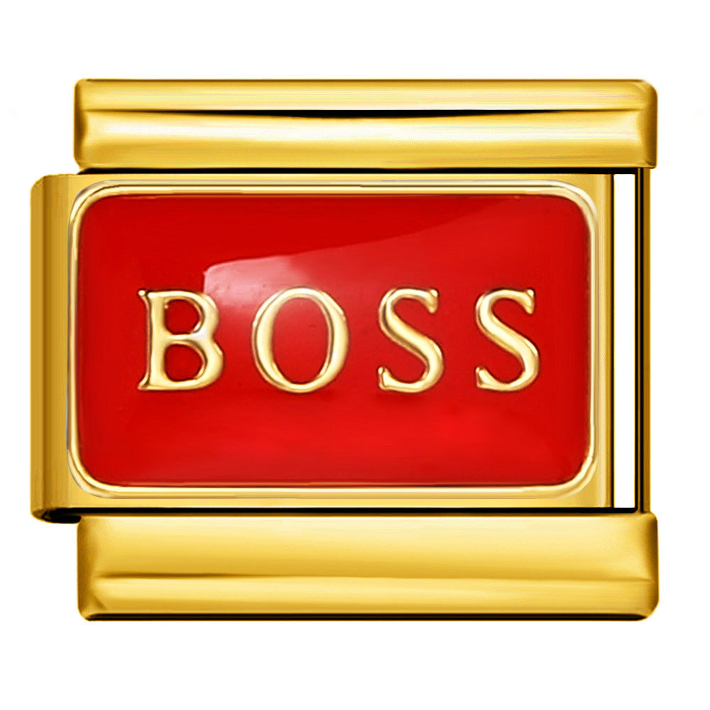 Wholesale Italian Charm Bracelet 9mm DIY Splicing Cute Creative Stainless Steel Composable Bracelet