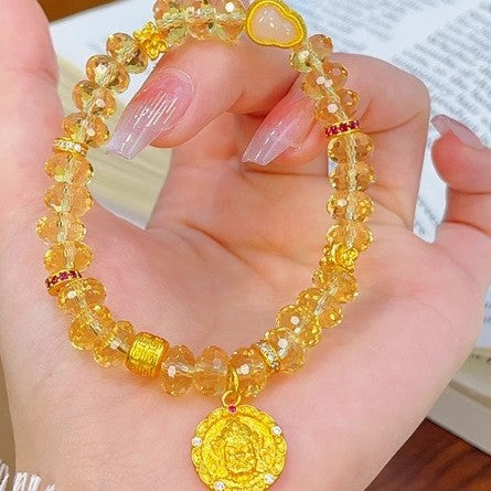 Wholesale Yellow Crystal Bracelet