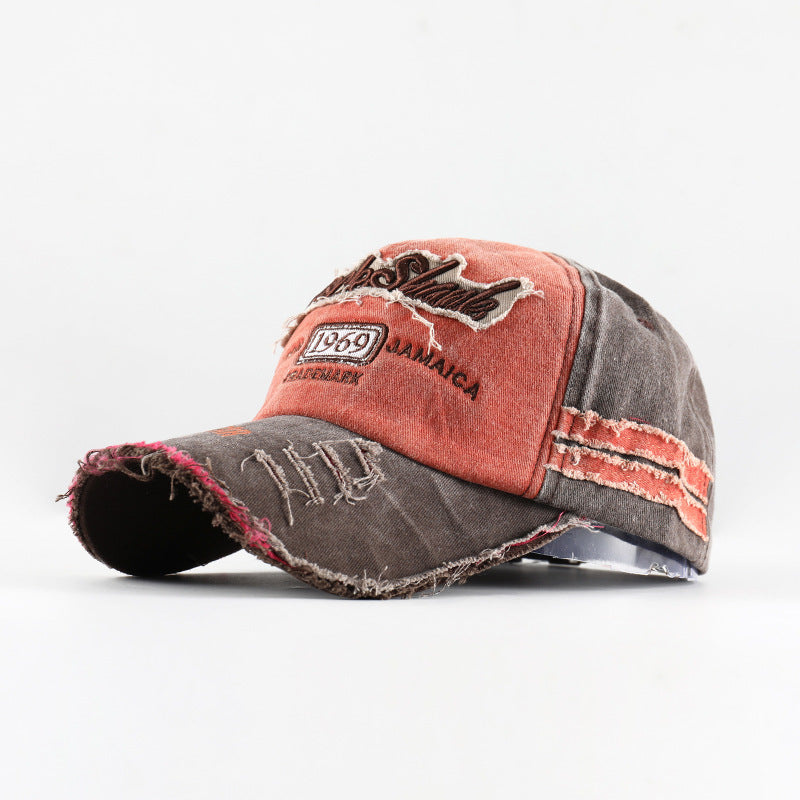 Wholesale Retro 1969 Letter Denim Baseball Cap Embroidered Washed Adjustable Outdoor Sunshade Fashion Accessory For Everyday Wear Boutique Resale