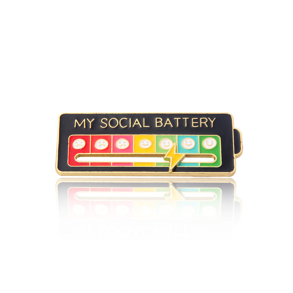 Wholesale Mood Expression Battery Power Creative Necklace