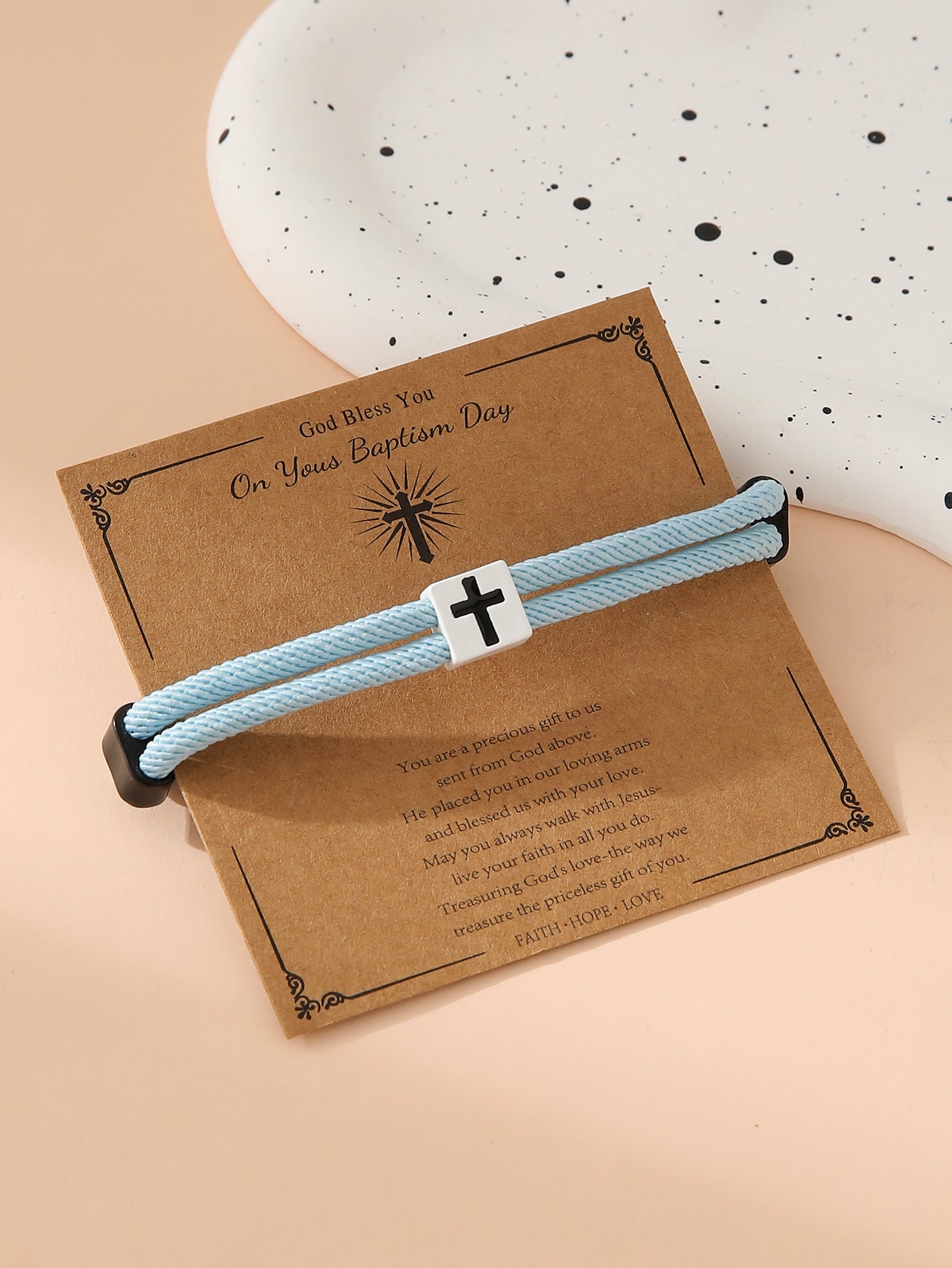 Bracelet de corde à main réglable en alliage en gros simple