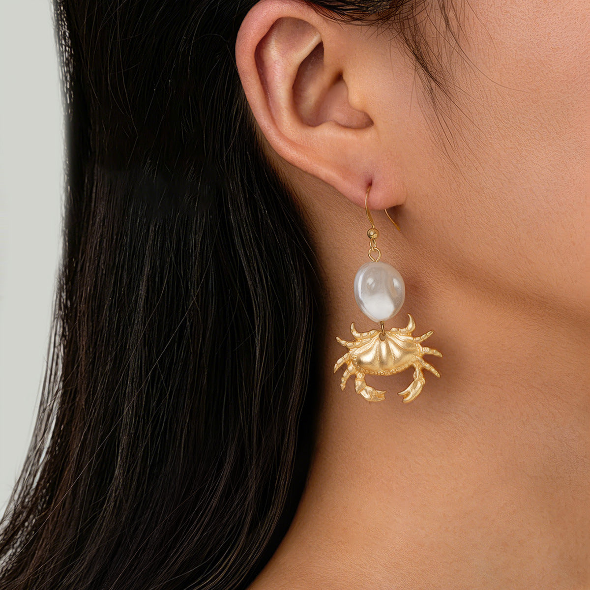 Wholesale Starfish Imitation Pearl Shell Earrings Beach Vacation Style Fashion Jewelry Accessory
