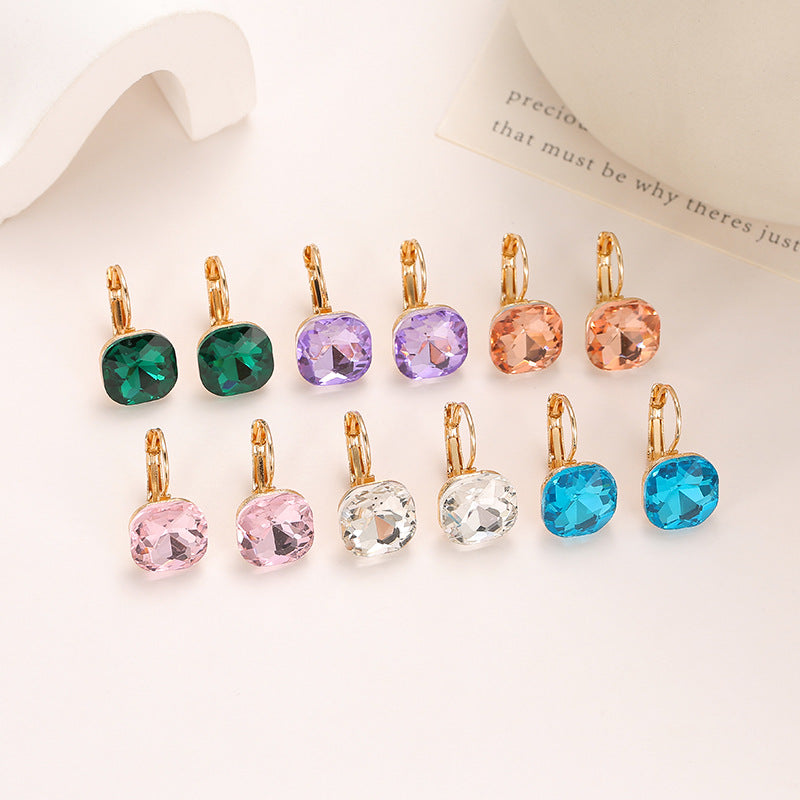 Wholesale Square Crystal Earrings