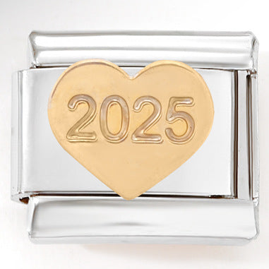 Wholesale Italian Charm Bracelet 9mm DIY Splicing Cartoon Numbers Stainless Steel Composable Bracelet