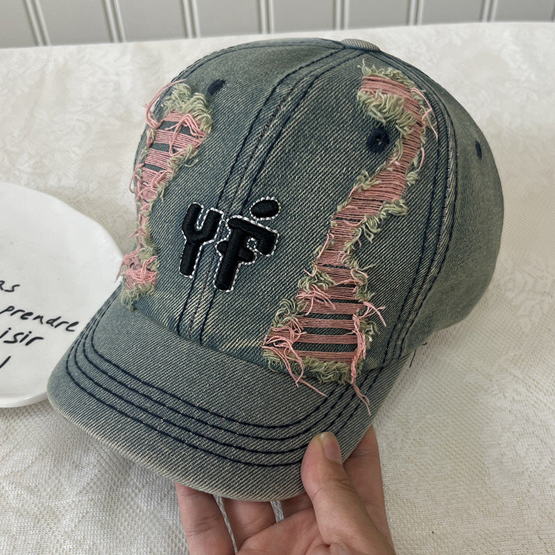 Wholesale sunshade sunscreen Denim short-brimmed baseball cap