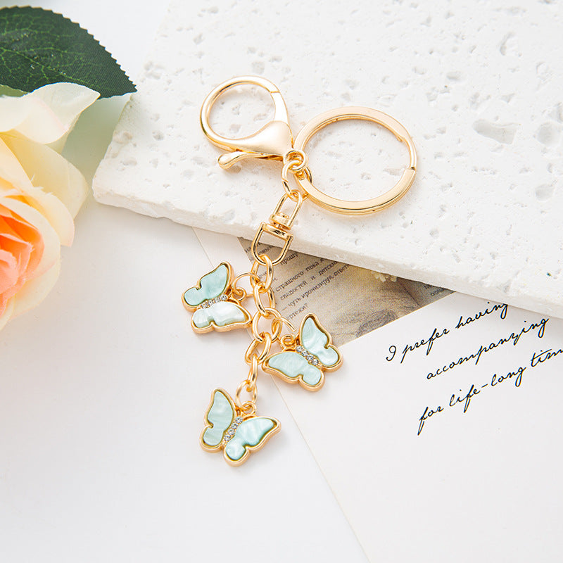 Wholesale Butterfly Zinc Alloy Keychains ACC-KC-YuanFei017