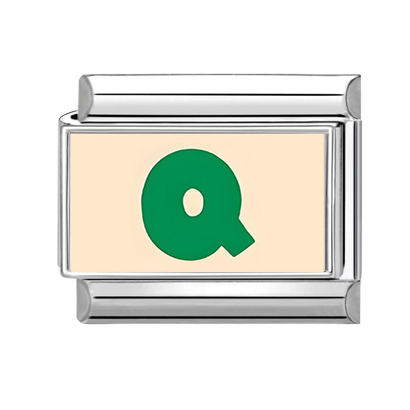 Wholesale 9mm Italian Charm Starter Bracelets DIY Letter Series Stainless Steel Composable Bracelet