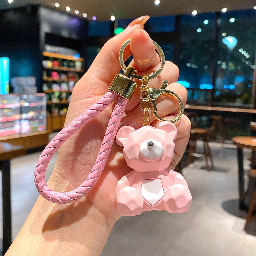 Wholesale Cartoon Cut Bear PVC Soft Glue Keychain ACC-KC-GongZ023