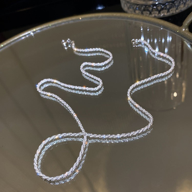 Wholesale Silver Gypsophila Sparkling Necklace