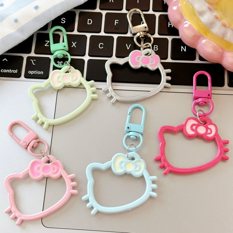 Wholesale Cartoon Cat Keychain - Trendy Bag Charm for School,  Gift for Couples &  Besties,  Boutique Resale Accessory