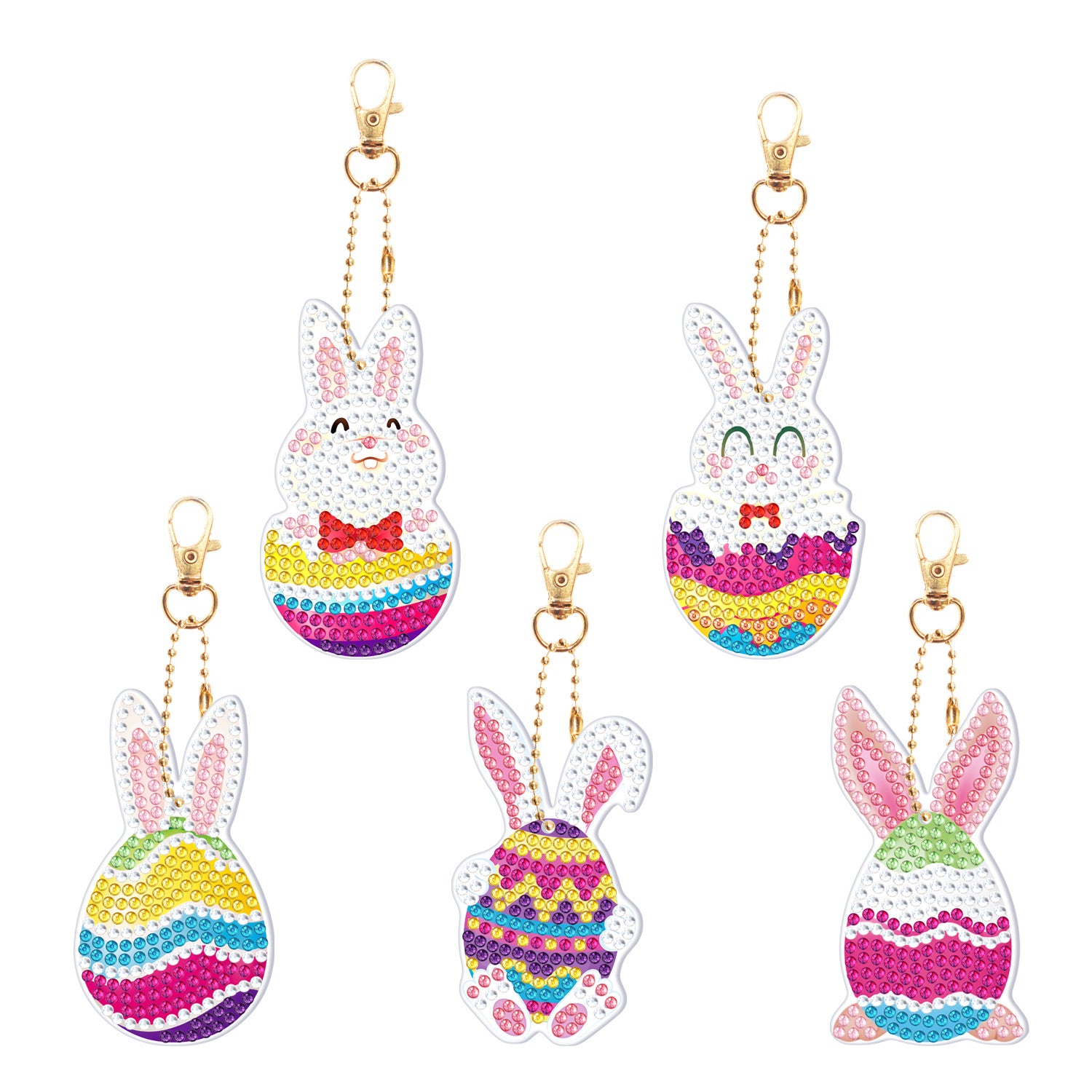 Wholesale Easter Creative Diamond Painting Diy Keychains  ACC-KC-PengDao004
