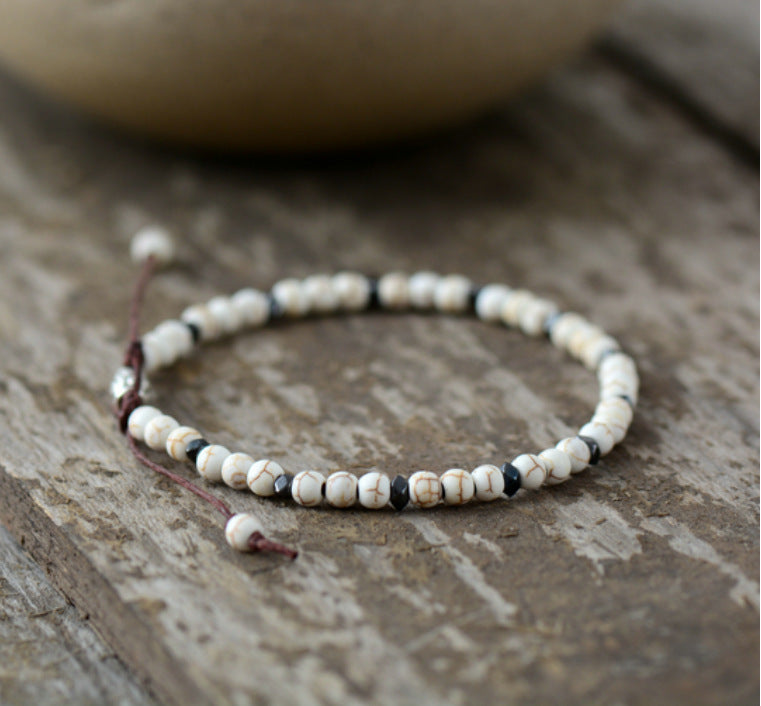 Wholesale Punk Style Agate Bracelet Natural Semi-Precious Stone Unisex Gift Jewelry Accessory