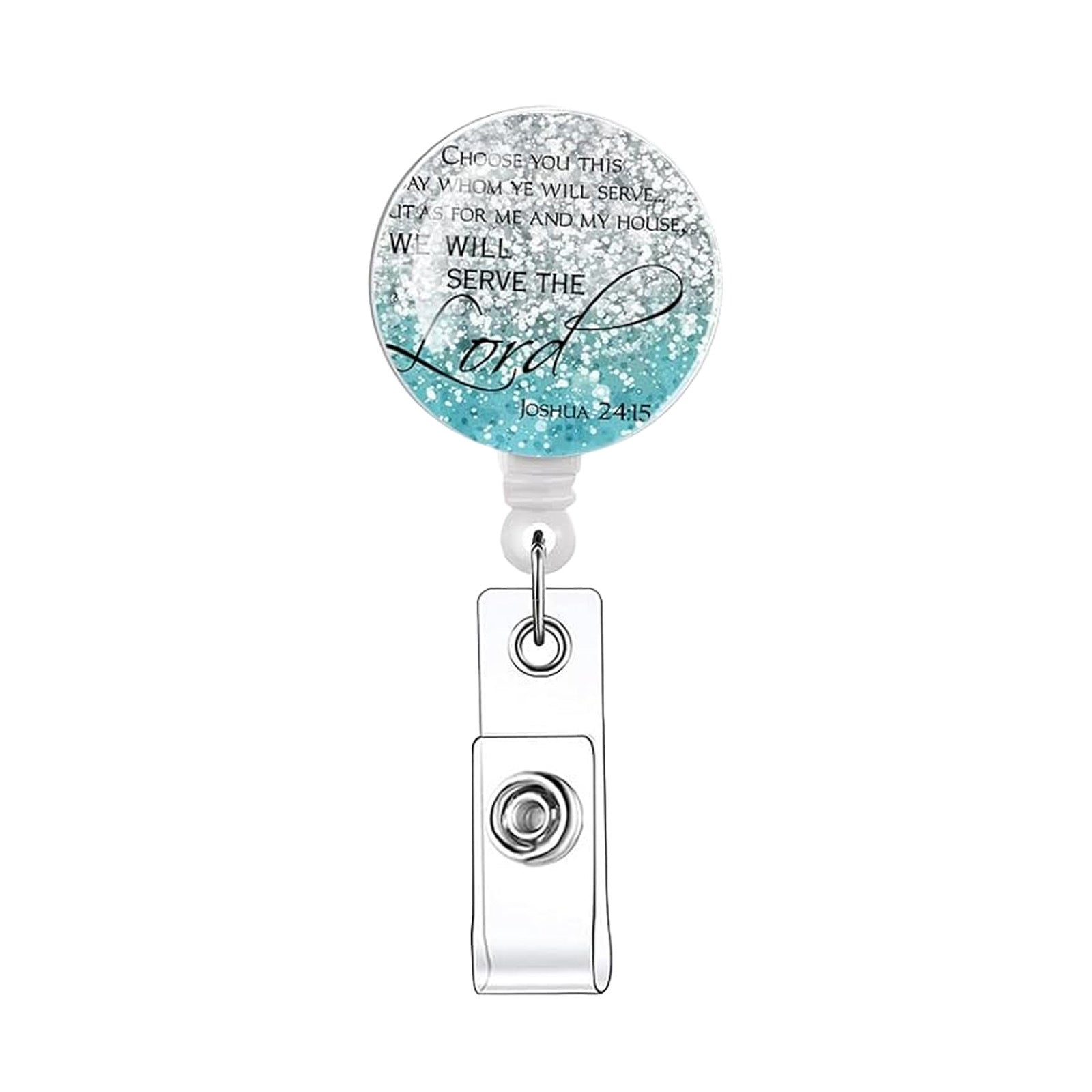 Wholesale Acrylic Retractable Badge Holder with English Quote for Everyday Office Use