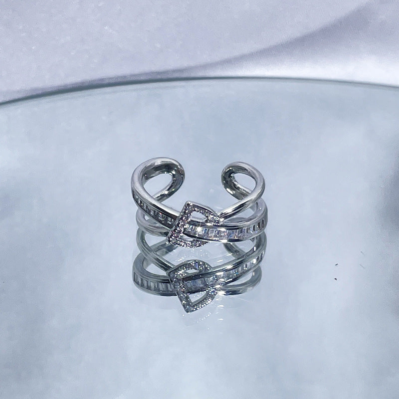 Wholesale Light luxury high-grade couple ring set