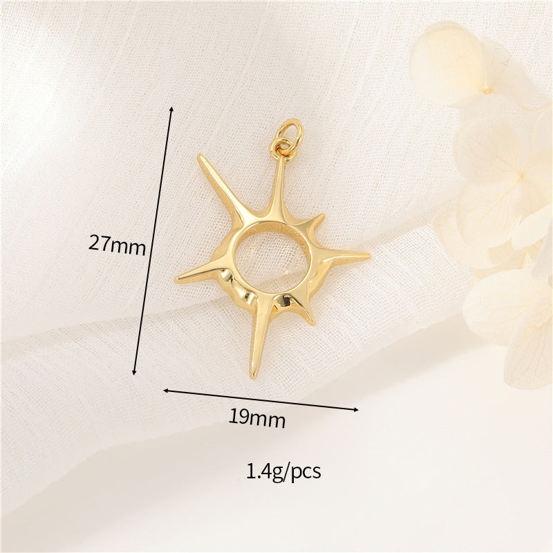 Wholesale Simple Gold Plated Pendant DIY Jewelry Making Fashion Accessory Gift