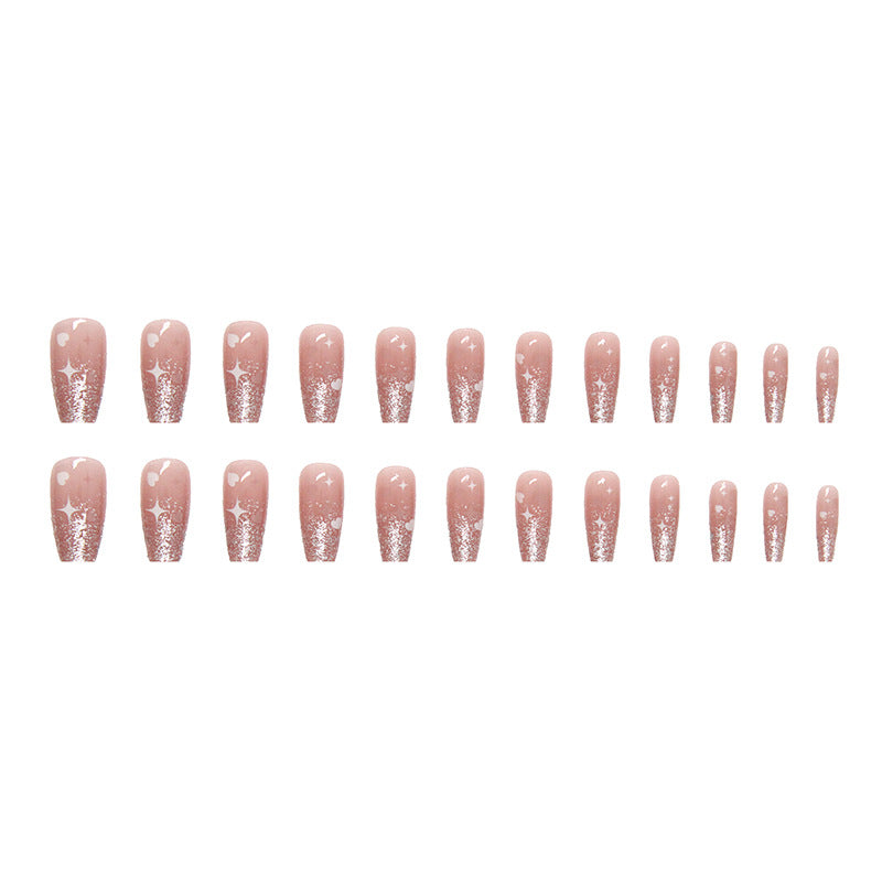 Wholesale 24 Pieces/box Valentine's Day Glitter Star Nails Kits Nail Stickers ACC-NS-QiHeng016