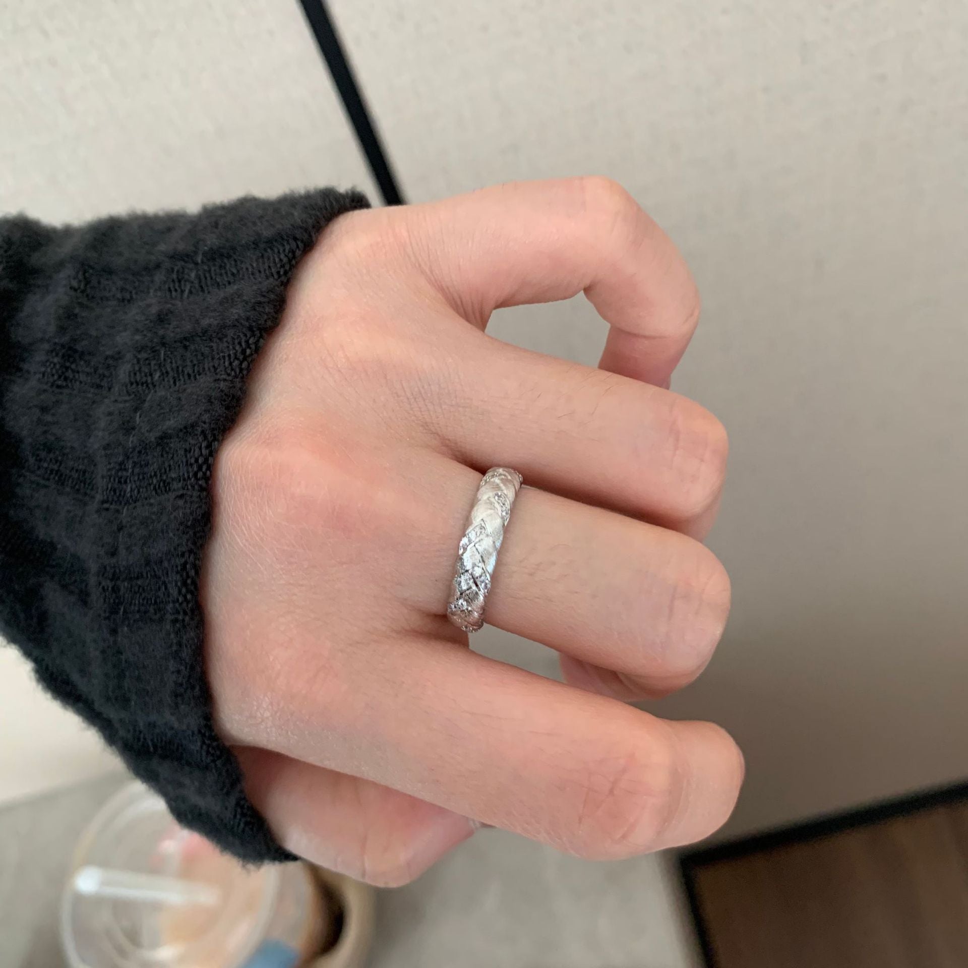 Wholesale Vintage Wheat Ear Woven Wire Ring