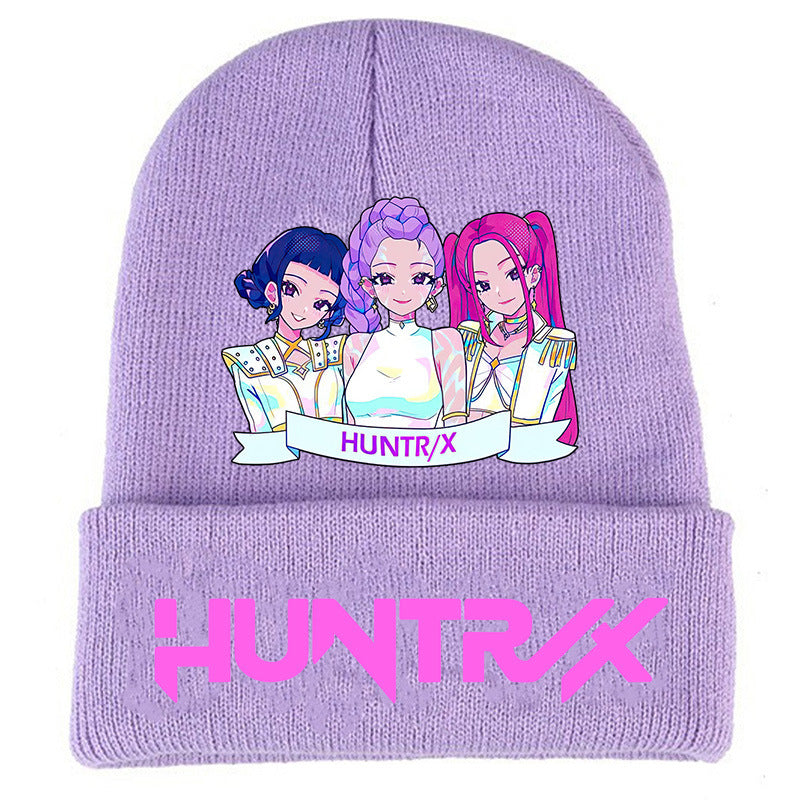 Wholesale kpop anime cartoon knitted hat Beanie