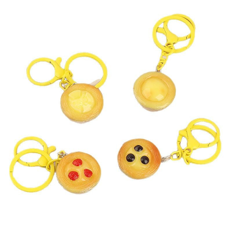 Wholesale Chocolate Egg Tart Keychain